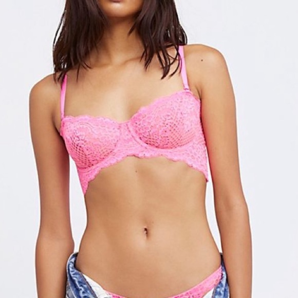 Free People Other - NWOT Free People Lindy Loo Lace Strapless Bra 34A